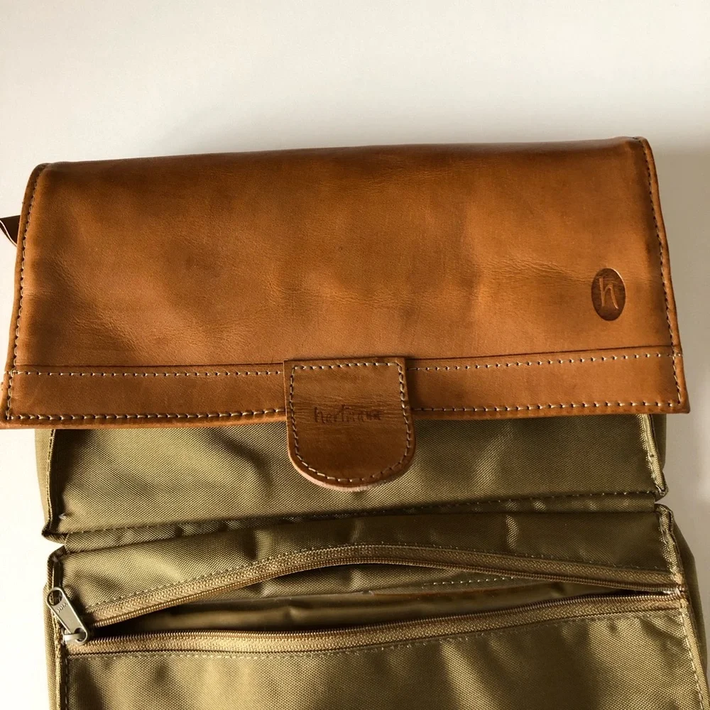 Vintage Hartmann Hanging Toiletry Bag - Consists of Leather & Nylon - Picture 6 of 13